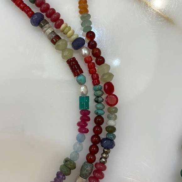 Sundance Catalog Turquoise, Coral & Multi Stone Long Necklace—Gorgeous!! NEW! - Picture 8 of 11